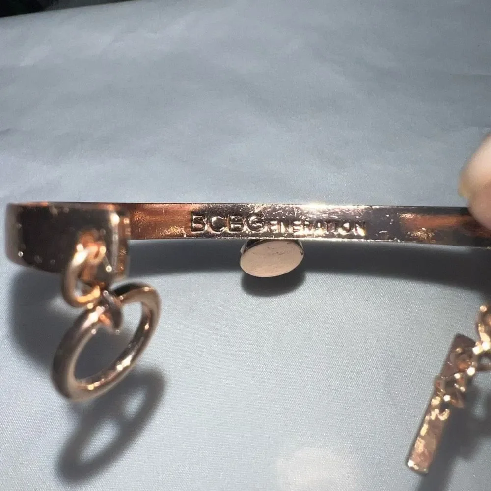 BCBGeneration Heart Dangle Charm Cuff - Picture 5 of 9